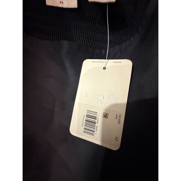 Levi’s Womens Blouse NWT Puff Sleeve Cropped Top Size 2X - Picture 4 of 5